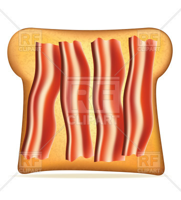 Toast With Bacon Vector Image Of Food And Beverages Konturvid 362x400 Toast With Bacon Vector Image Of Food And Beverages Konturvid