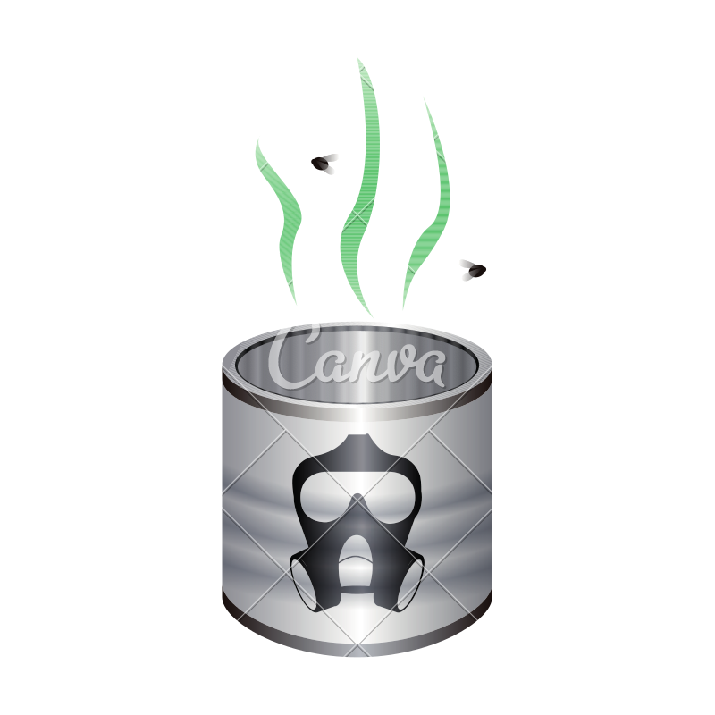 800x800 Bad Smell Can Vector