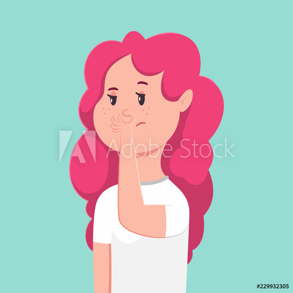 1000x1000 Photo Art Print Bad Smell Vector Concept Illustration Europosters