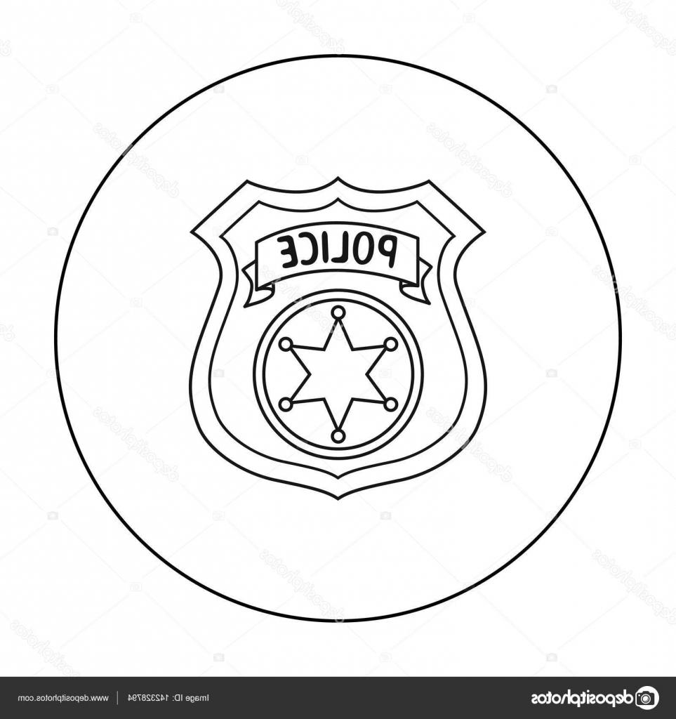 963x1024 Best Hd Police Badge Outline Vector Pictures Vector Images Design
