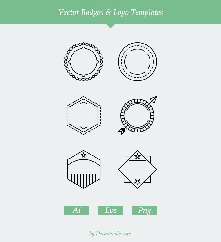 730x800 Freebie Vector Badges Logo Templates