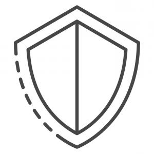 300x300 Police Shield Badge Icon Outline Style Vector Cqrecords