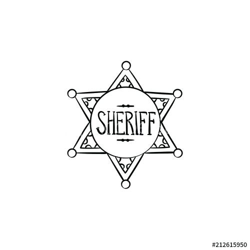 500x500 Police Badge Outline