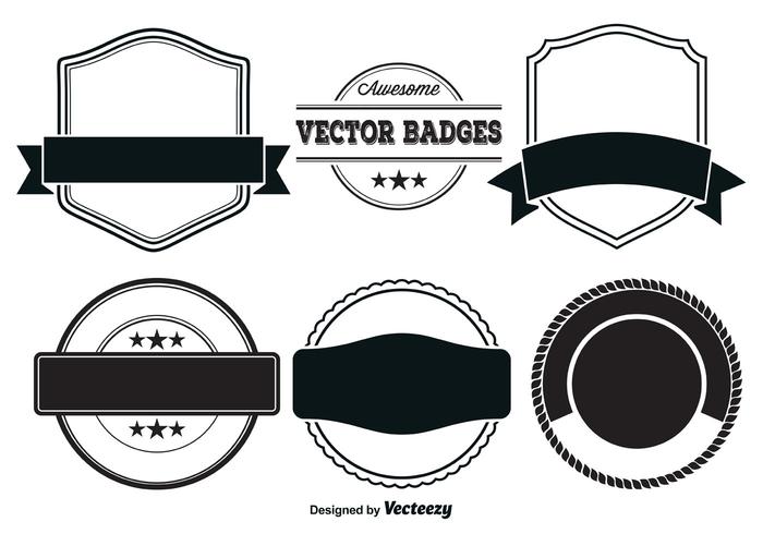 Badge Outline Vector At Collection Of Badge Outline