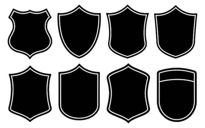 700x438 Badge Shape Vector Set