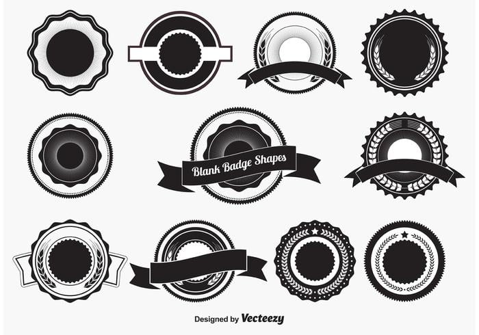 700x490 Blank Vector Badge Shapes Free Graphics Uihere