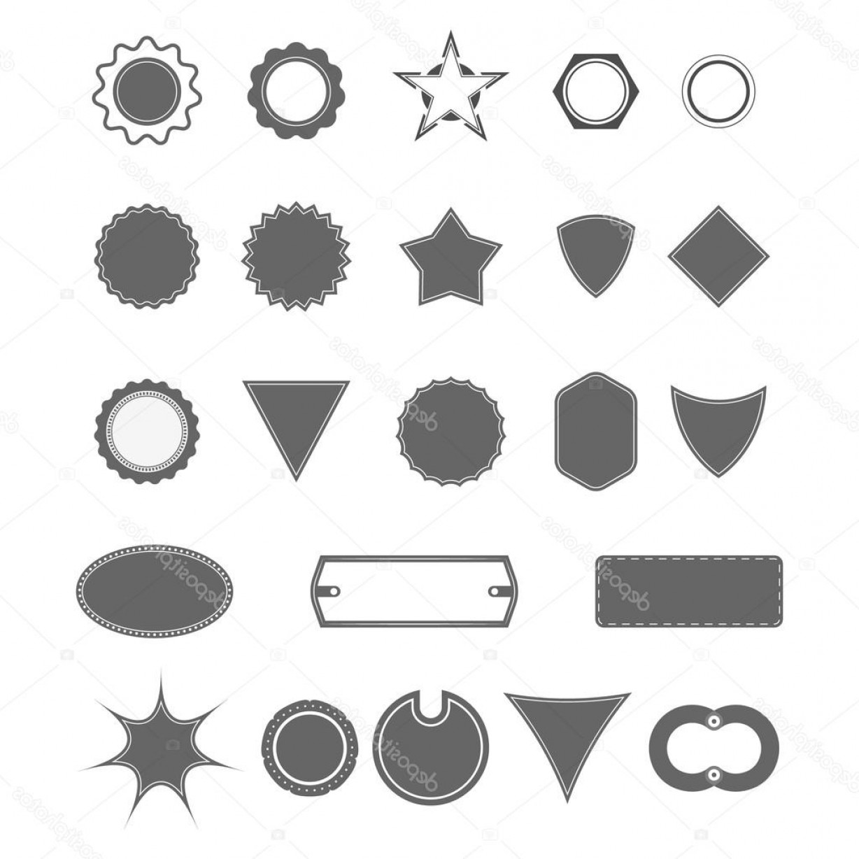 1228x1228 Retro Vector Shapes Catamart
