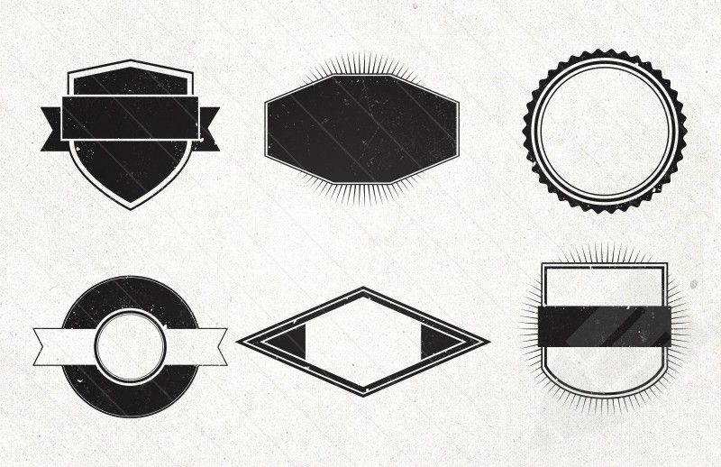 800x518 Vintage Emblem Shapes Free Graphics Vector Shapes, Vintage, Shapes