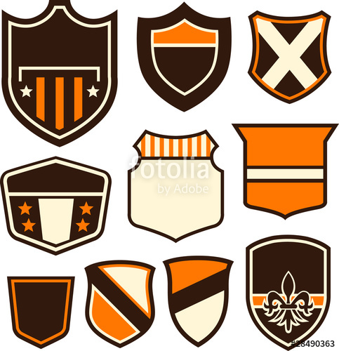 483x500 Emblem Badge Shield Symbol Shape Stock Image And Royalty Free