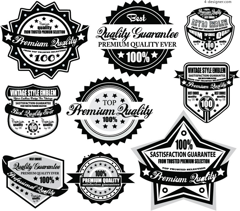 800x703 Designer Simple Promotion Tag Badge Vector Material