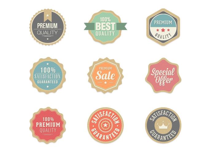 700x490 Retro Badge Vector Pack