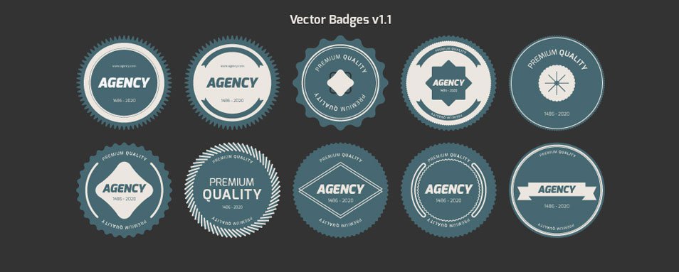 954x383 Free Badges Vector And Templates
