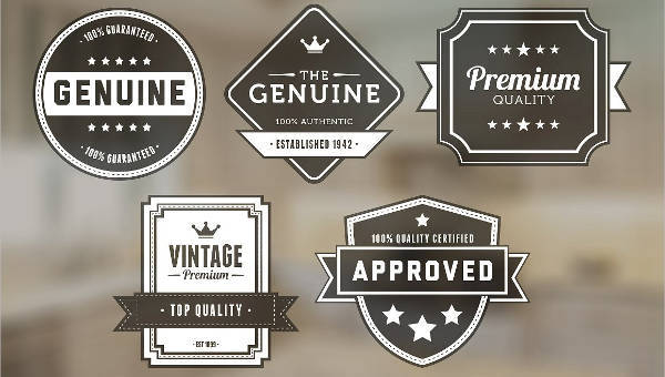 600x340 Vintage Badge Template