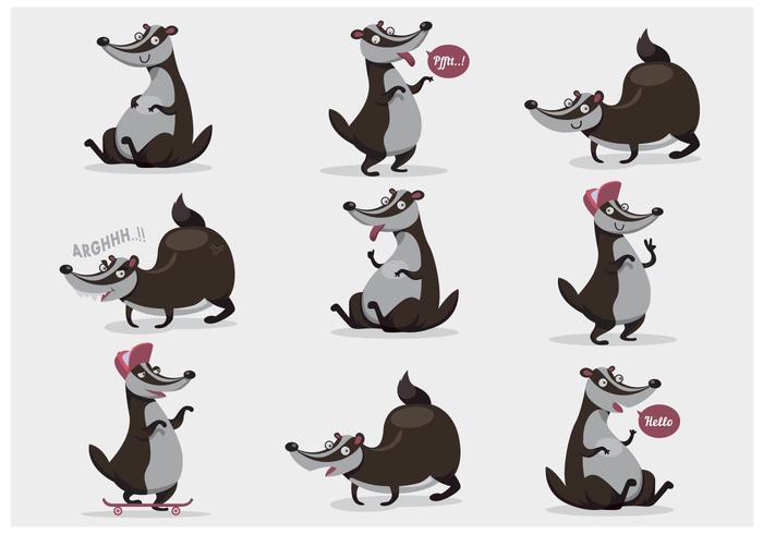 Honey Badger Vector Sticker 700x490 Honey Badger Vector Sticker