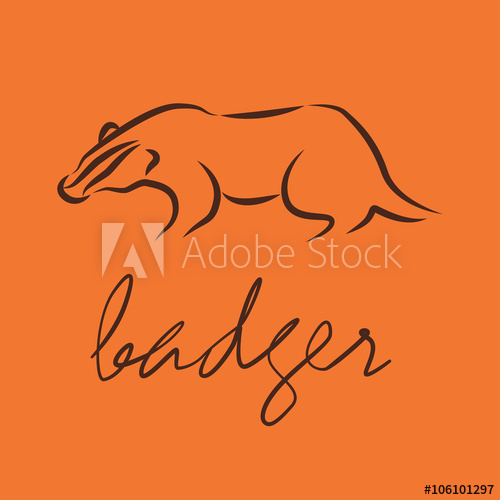 Logo Badger Vector Illustration 500x500 Logo Badger Vector Illustration