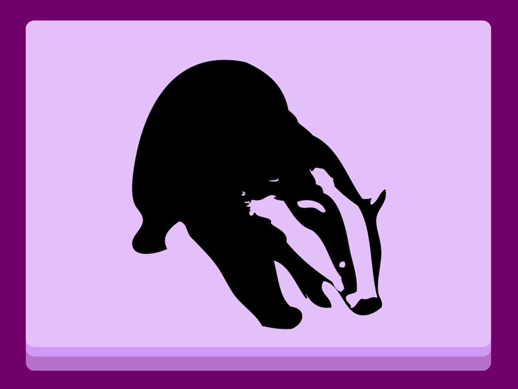 Badger Vector Art Graphics 1024x768 Badger Vector Art Graphics