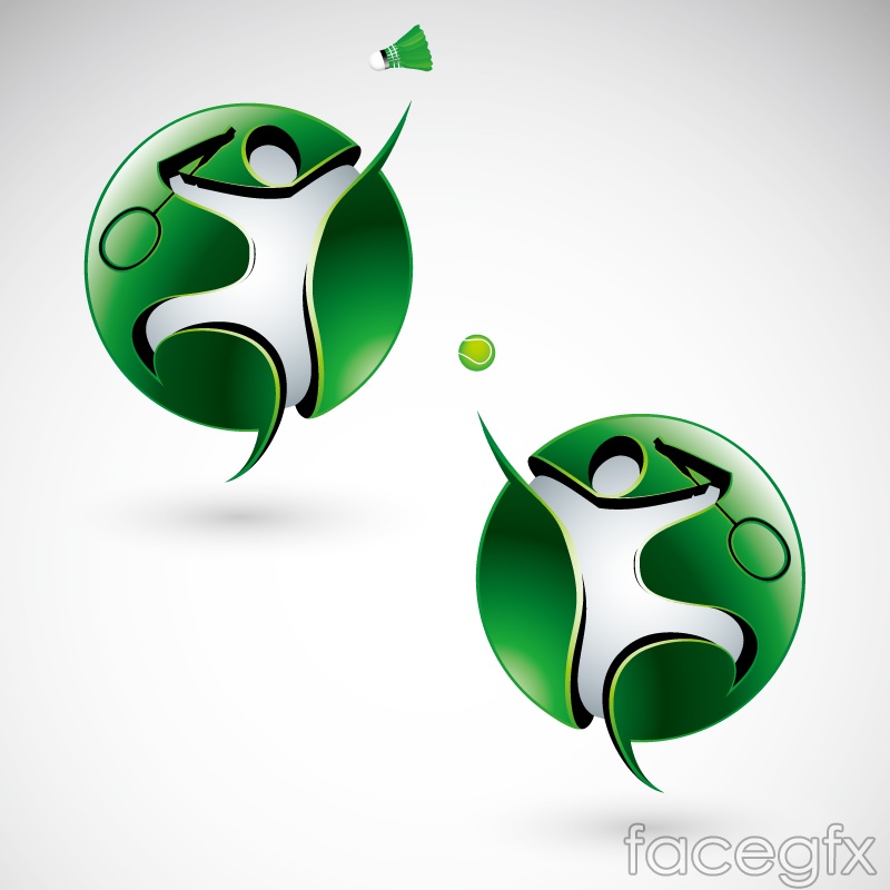 800x800 Creative Tennis Badminton Logo Design Vector Over Millions