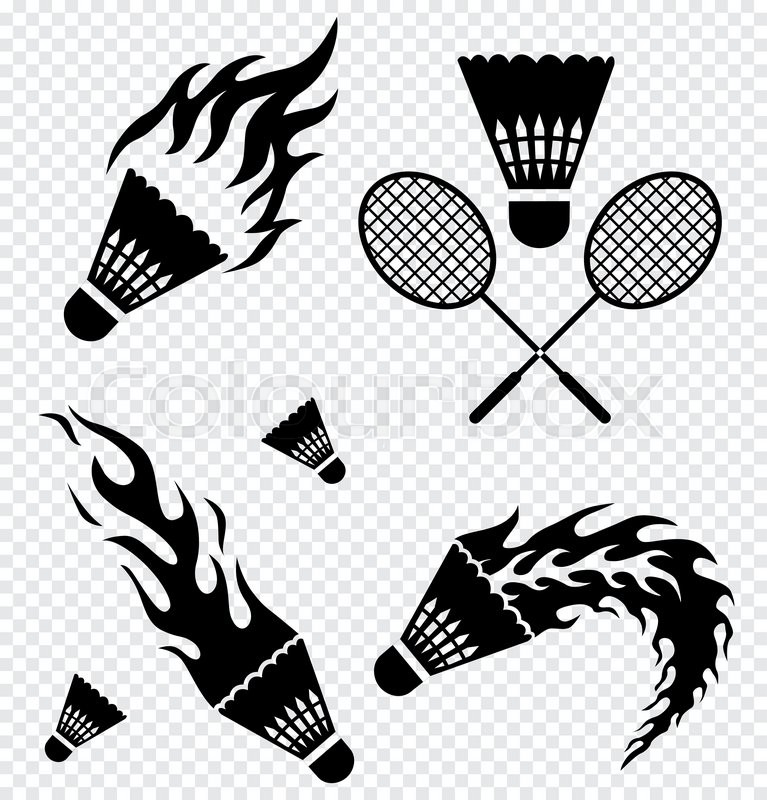 767x800 Vector Illustration Of Badminton Stock Vector Colourbox