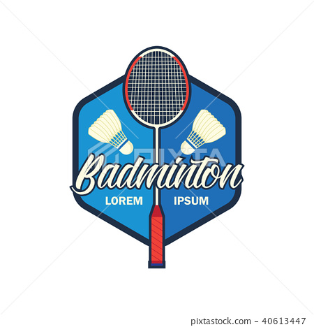 450x468 Badminton Logo, Vector Illustration