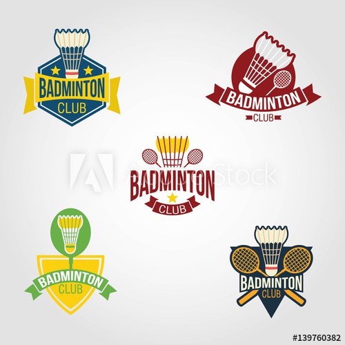 500x500 Badminton Logo Design Vector