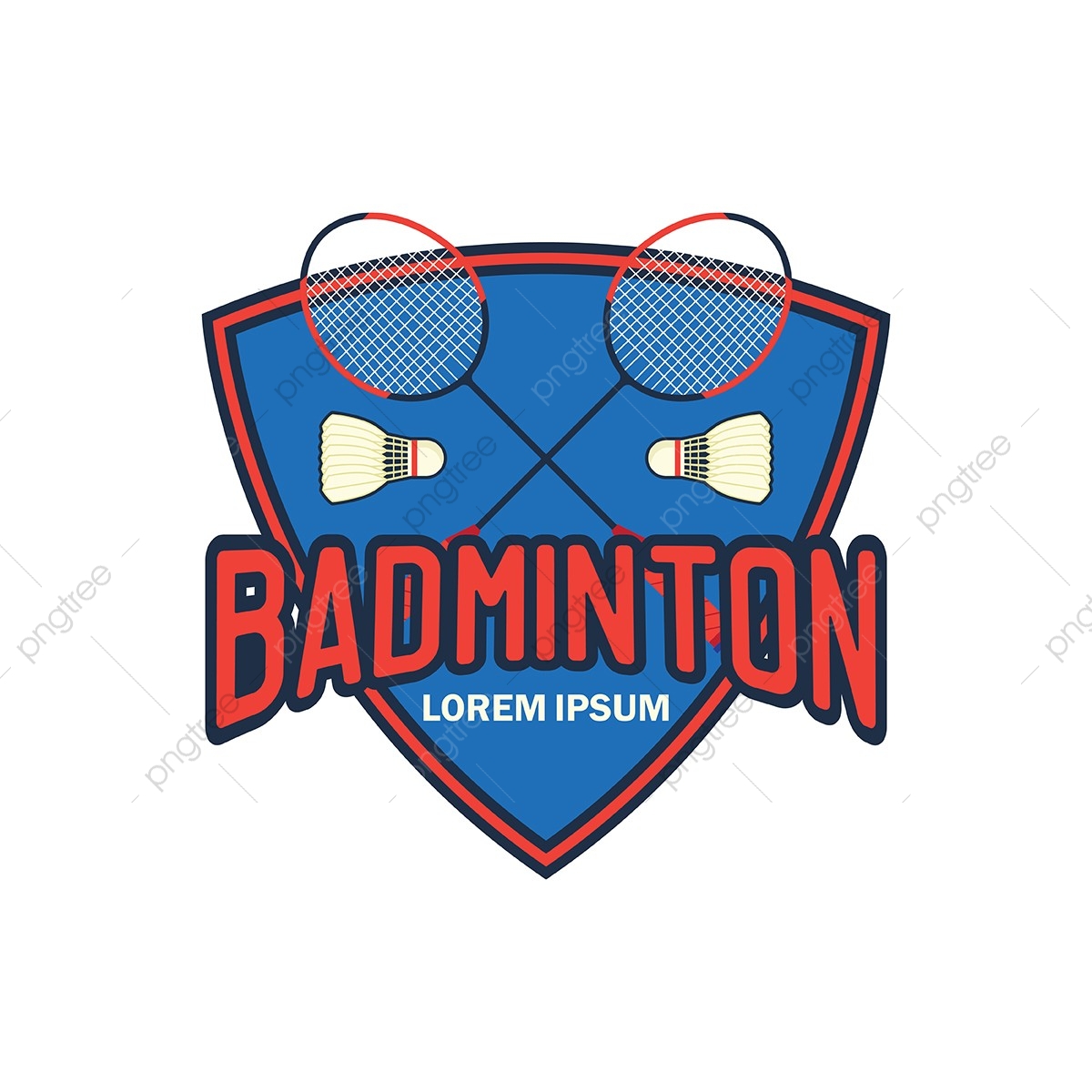 1200x1200 Badminton Logo With Text Space For Your Slogan Tag Line Vector