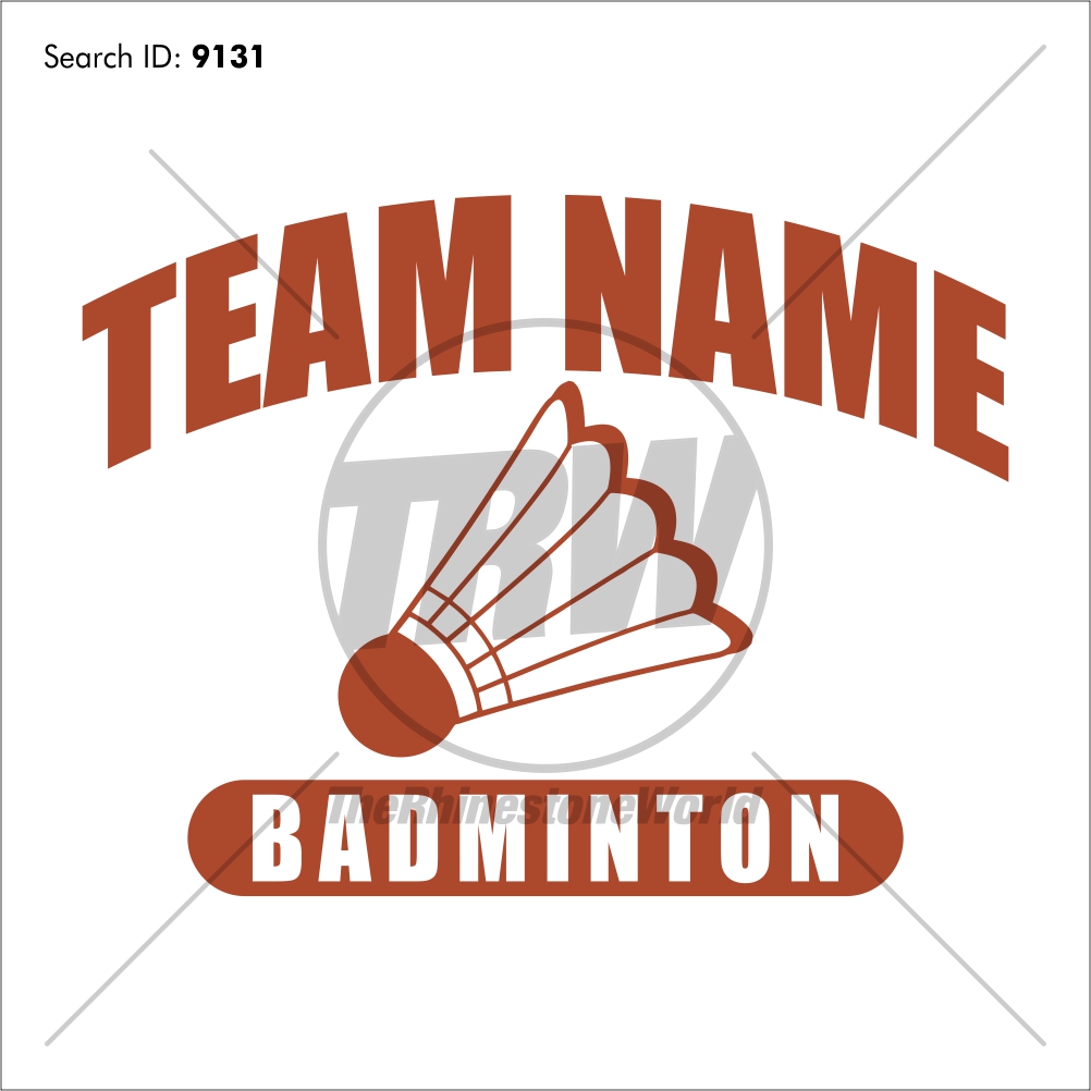 1002x1002 Badminton Vector Design