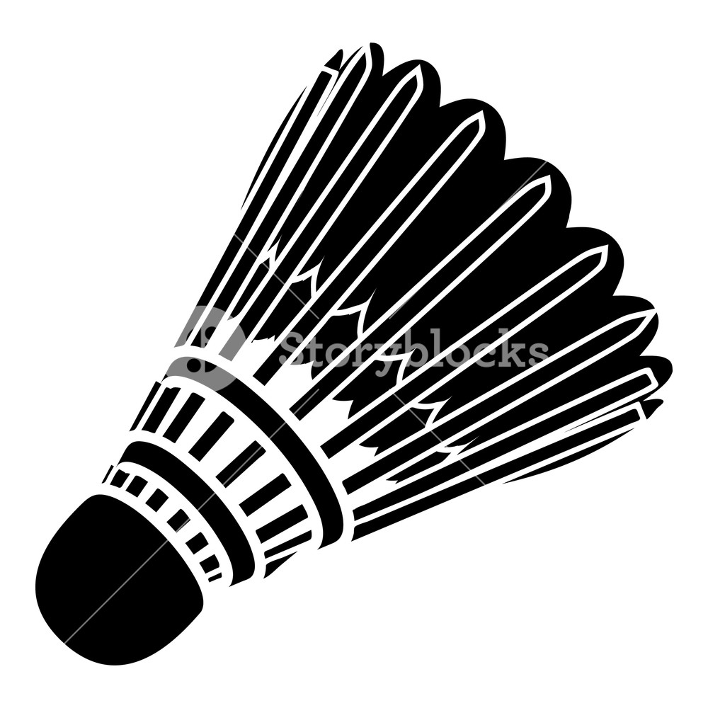 1000x1000 Badminton Icon Simple Illustration Of Badminton Vector Icon