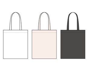 291x240 Eco Bag Vector Illustration Flat Sketches Template Pro Draw