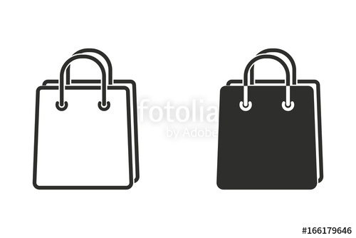 500x334 Shopping Bag Vector Icon Stock Image And Royalty Free Vector