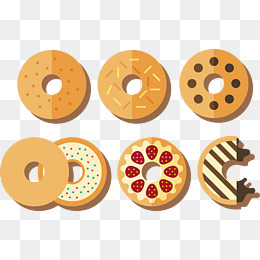 260x260 Bagel Clipart Vector