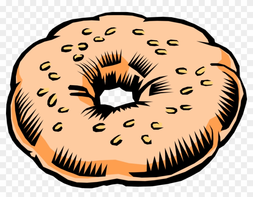 840x656 Vector Illustration Of Baked Leavened, Doughnut Shaped