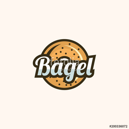 500x500 Bagel Logo Design, Bagel Vector Stock Image And Royalty Free