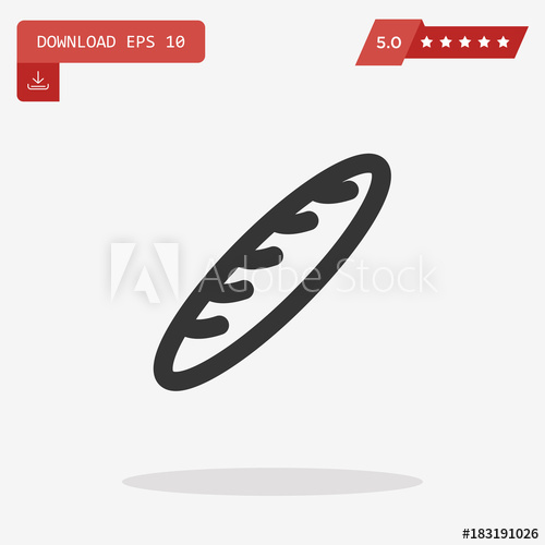 Baguette Vector Icon 500x500 Baguette Vector Icon