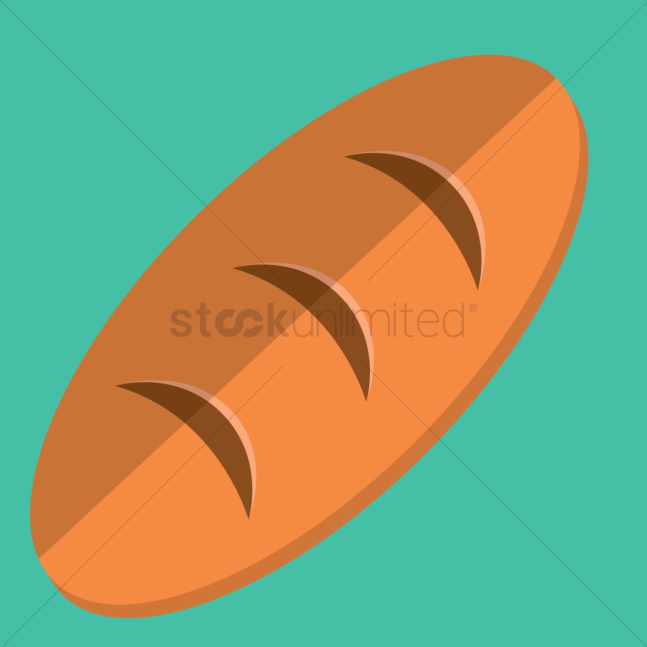 Baguette Vector Image 1300x1300 Baguette Vector Image