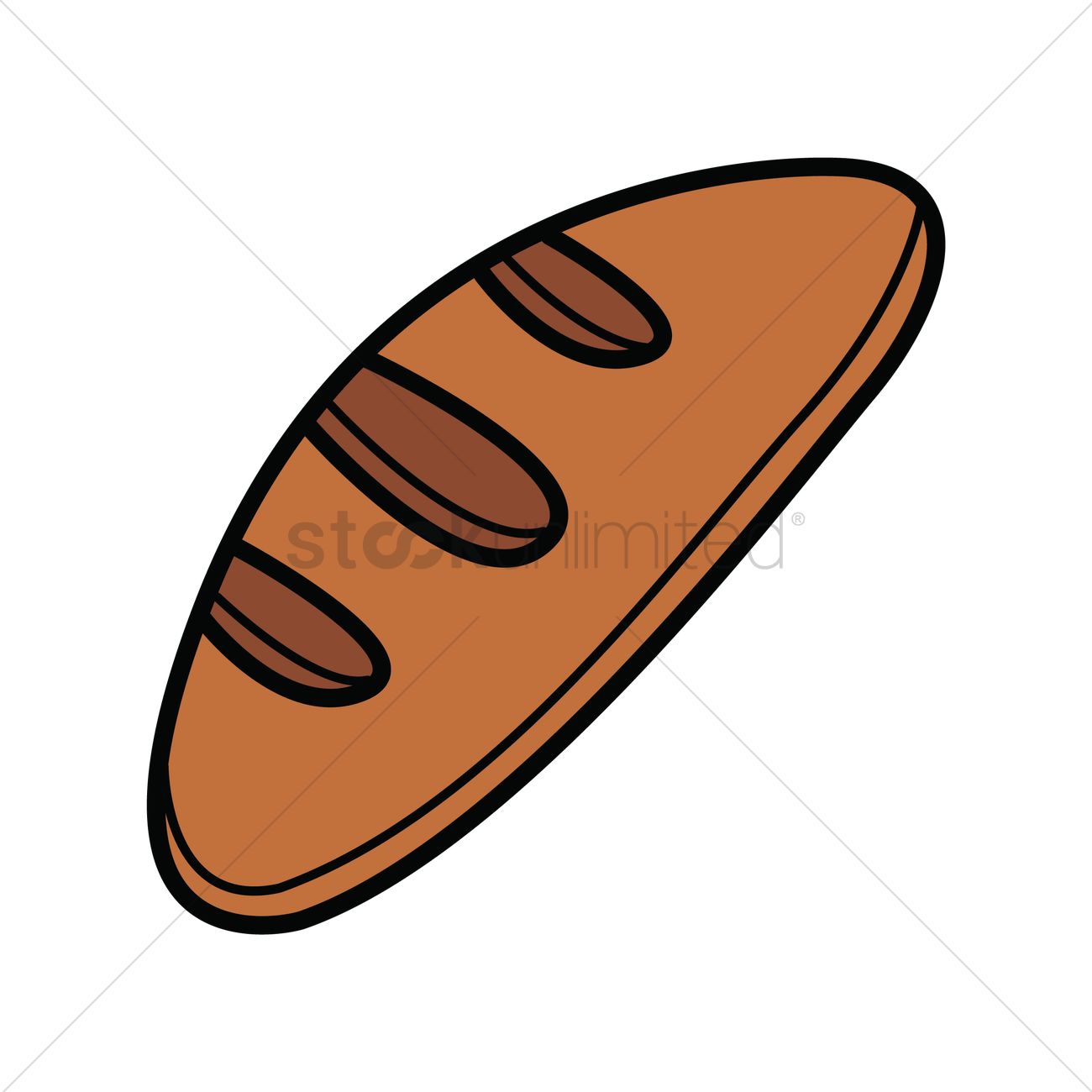 Baguette Vector Image 1300x1300 Baguette Vector Image