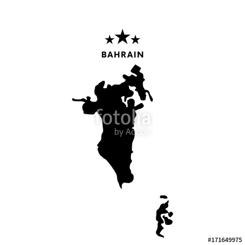 500x500 Bahrain Map Vector Illustration Stock Image And Royalty Free