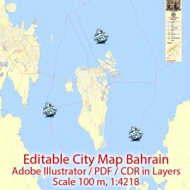 270x270 Bahrain City Maps Vector Street Maps