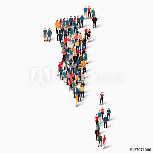 500x500 People Map Country Bahrain Vector