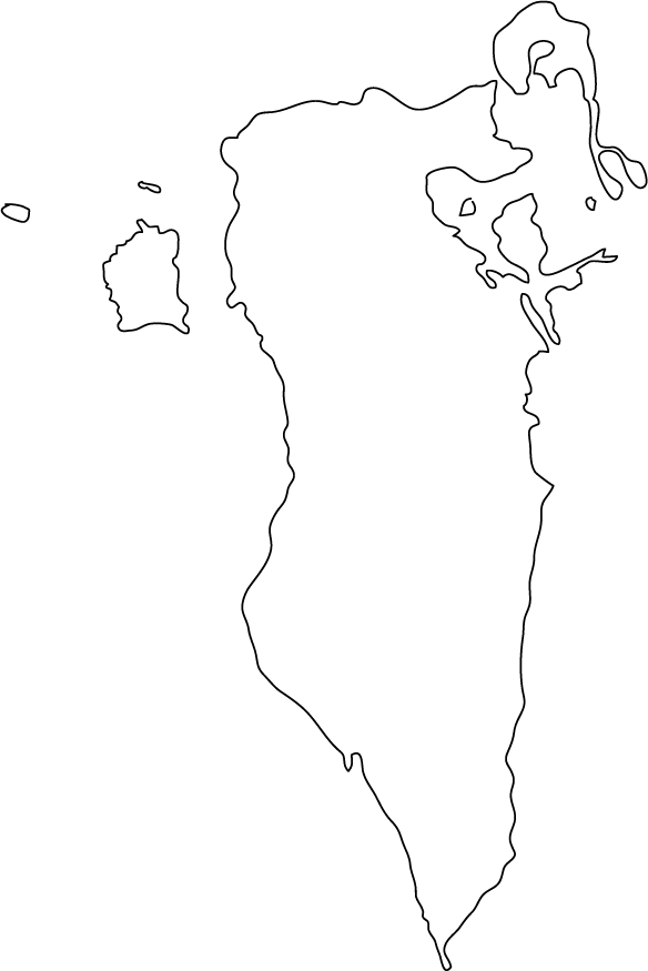 584x875 Bahrain Map Clipart