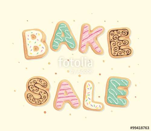 500x434 Bake Sale Inscription Stock Image And Royalty Free Vector