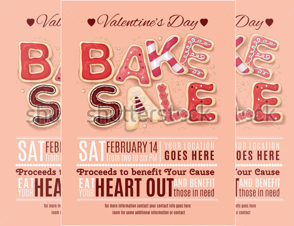 585x450 Bake Sale Flyer Templates