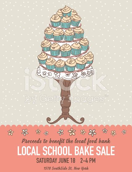 429x556 Fun Doodle Style Bake Sale Poster Template In The Center There Is
