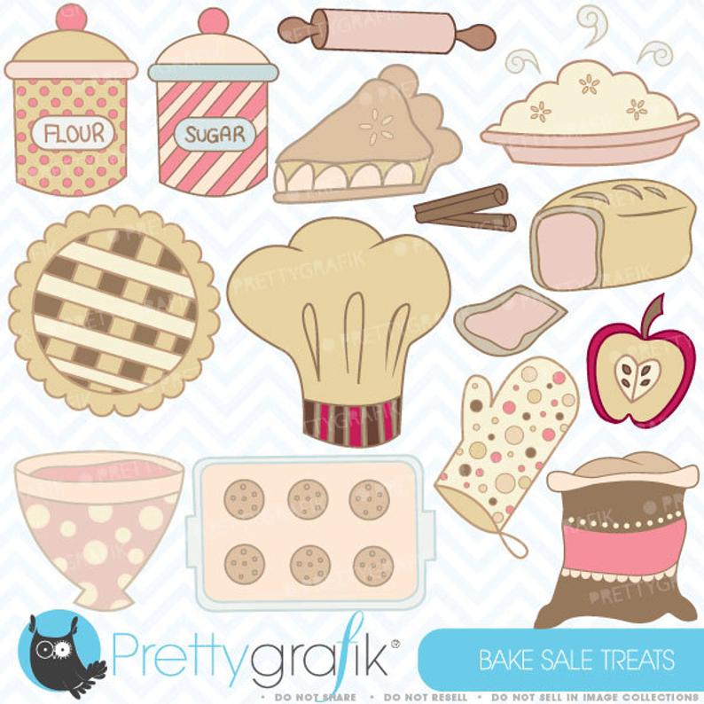 794x794 Bake Sale Clipart Commercial Use Vector Etsy