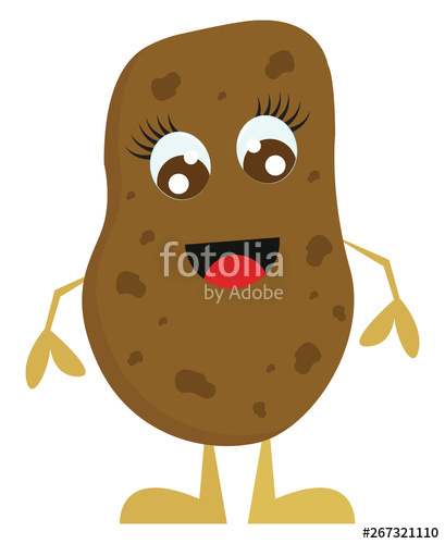 409x500 Potato, Vector Or Color Illustration Stock Image And Royalty