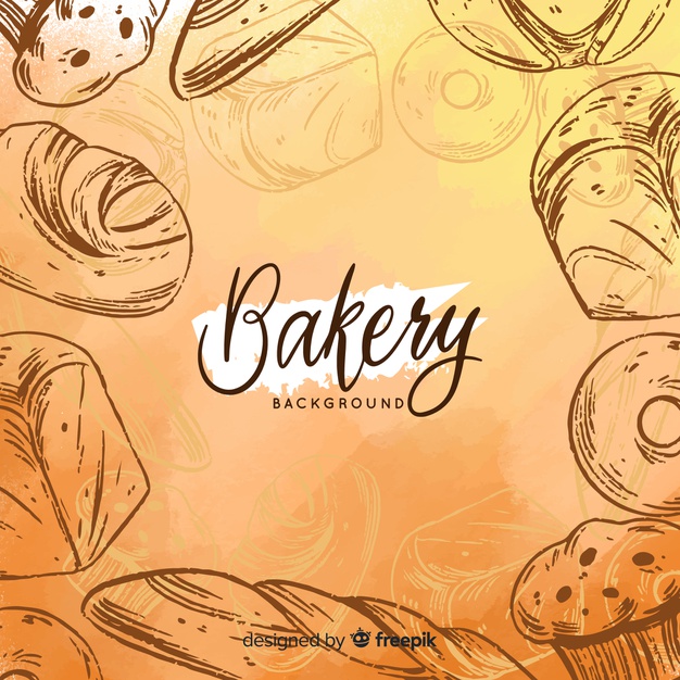 626x626 Watercolor Bakery Background Vector Free Download