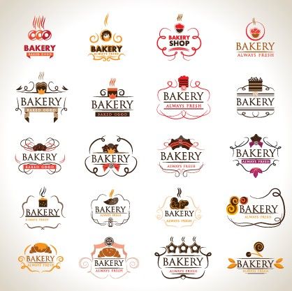 418x417 Creative Bakery Logos Design Vector Material Love