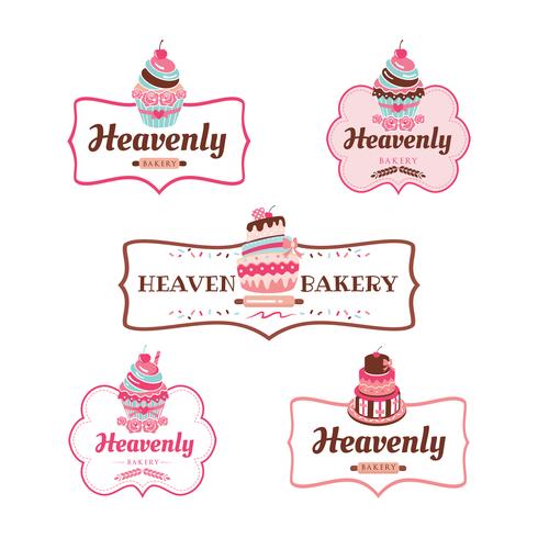 490x490 Cupcakes Bakery Logo Design Collection