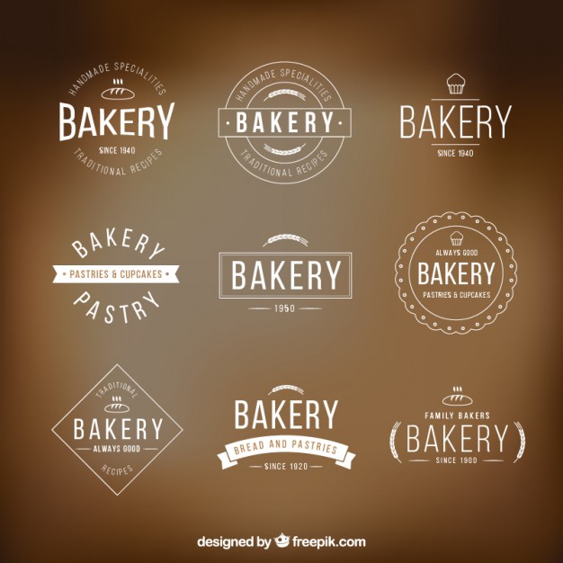 626x626 Bakery Logo Templates Pack Free Vectors Ui Download