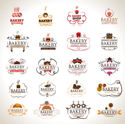 Creative Bakery Logos Design Vector For Free Download Free Vector 418x417 Creative Bakery Logos Design Vector For Free Download Free Vector