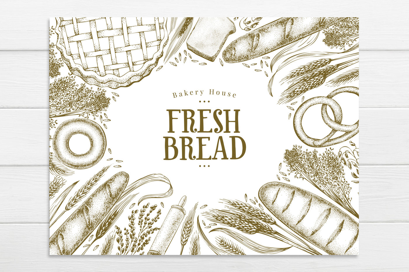 1400x933 Bakery Vector Frame